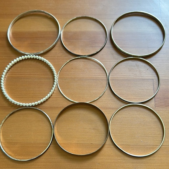 Stylish Mixed Metal Bangle Set - Picture 3 of 3